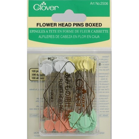 Clover Clover Flower Head Pins Boxed 100ct
