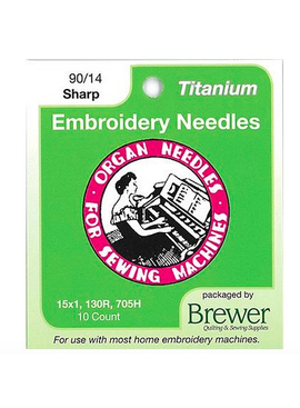 Organ Organ Embroidery Sharps Titanium Needles 90/14