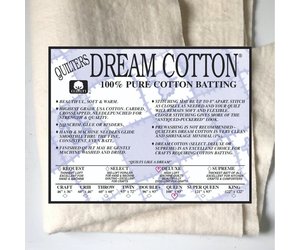 Quilters Dream Deluxe Natural Cotton Queen Batting