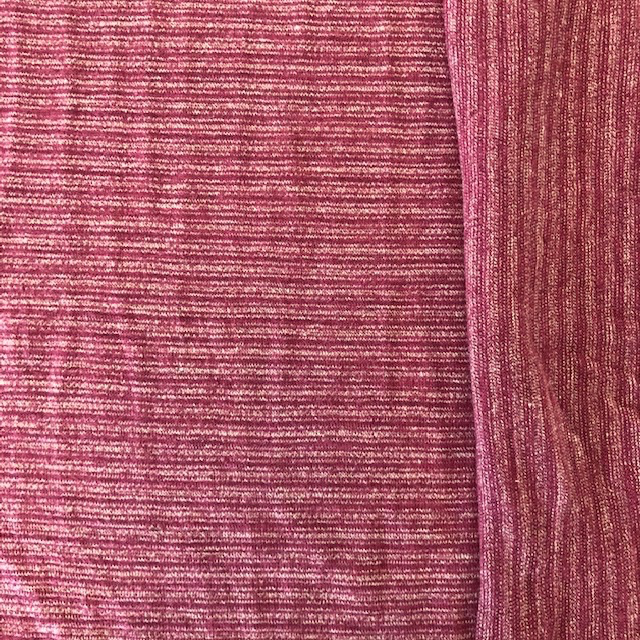 Pickering International Hemp / Organic Cotton Yarn Dyed Striped Jersey Sienna Plum Rose 4.8oz