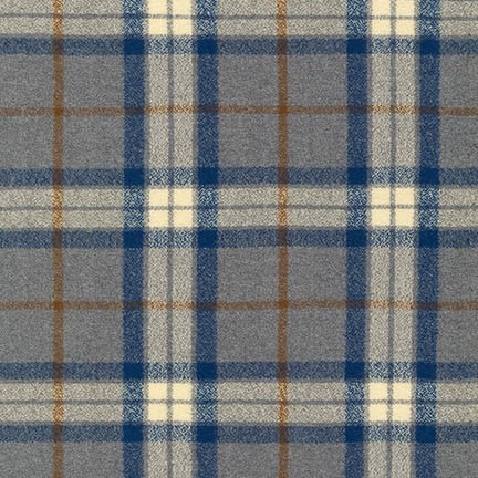 Robert Kaufman Mammoth Flannel Steel