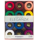 WonderFil WonderFil Eleganza Pack Kaleidoscope Colorway Perle Cotton Size 8 12pk