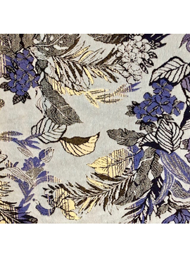 S. Rimmon & Co. SALE Jacquard Tropical Tapestry Blue /Yellow