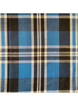 Textile Creations SALE Rayon Cambridge Plaid Royal/Black