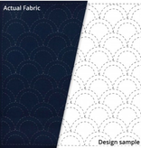 Olympus Sashiko Cloth Sampler "Seikaiha"