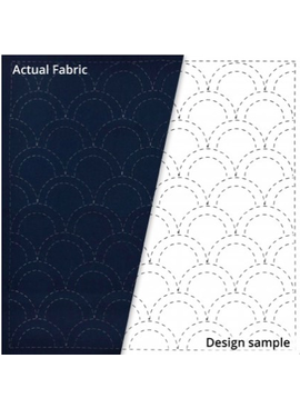 Olympus Sashiko Cloth Sampler "Seikaiha"