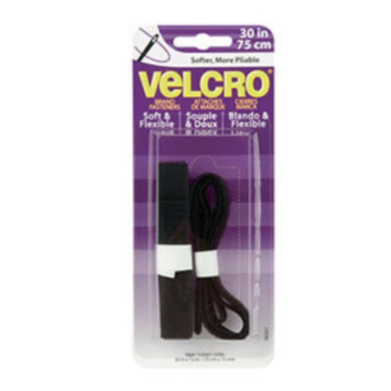 Velcro Velcro Soft & Flex Sew-On Black 30” x 5/8” - Modern Domestic