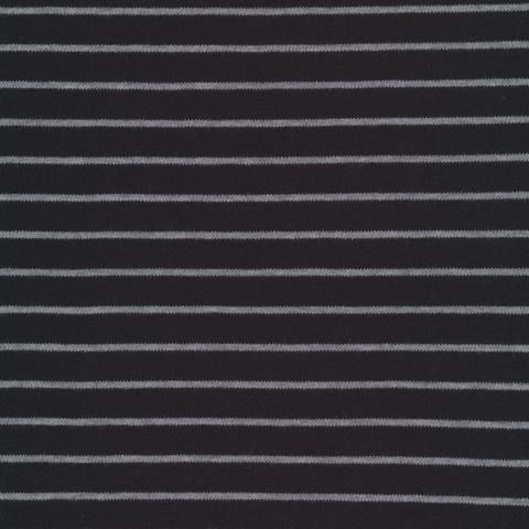 Cloud 9 Fabrics Cloud 9 Organic Cotton Knit Black / Grey Stripes