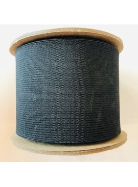 Conrad Jarvis Black Knit Elastic 3” (per yard)