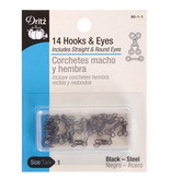 Dritz Dritz Hook & Eyes Black Size 1