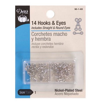 Dritz Dritz Hook & Eyes Nickel Size 1