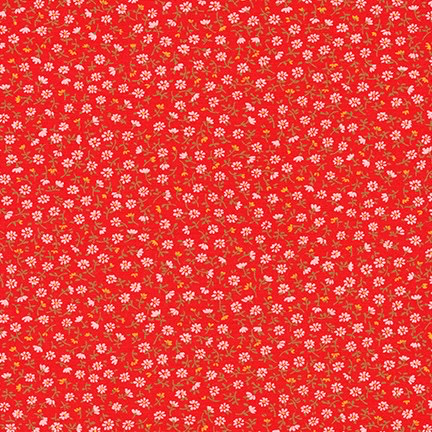 Robert Kaufman Sevenberry Petite Garden Red