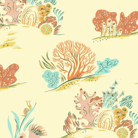 Windham Fabrics Malibu by Heather Ross Coral Coral