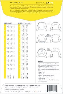 Closet Core Patterns Closet Core Patterns Mile End Sweatshirt