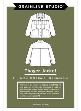 Grainline Studio Thayer Jacket Pattern by Grainline Studio - Sizes 14-30