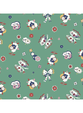 Riley Blake The Carnaby Collection by Liberty Fabrics Bohemian Brights Fluttering Floral