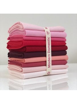 Robert Kaufman Kona Fat Quarter Bundle: Reds / Pinks 10pc