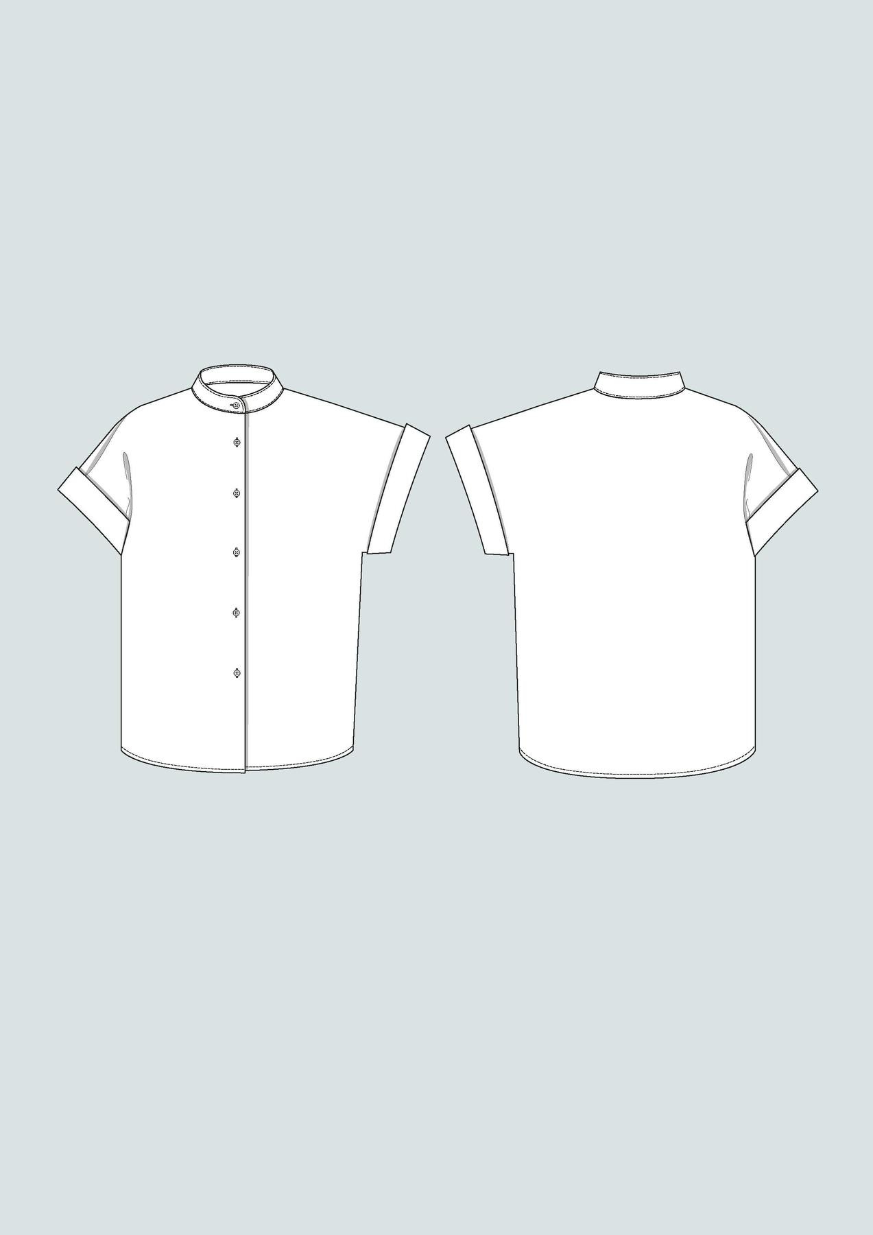 The Assembly Line Patterns Cap Sleeve Shirt XS-L pattern by The Assembly Line Patterns
