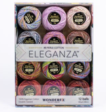 WonderFil WonderFil Eleganza Pack Variegated Passion Perle Cotton Size 8 12pk