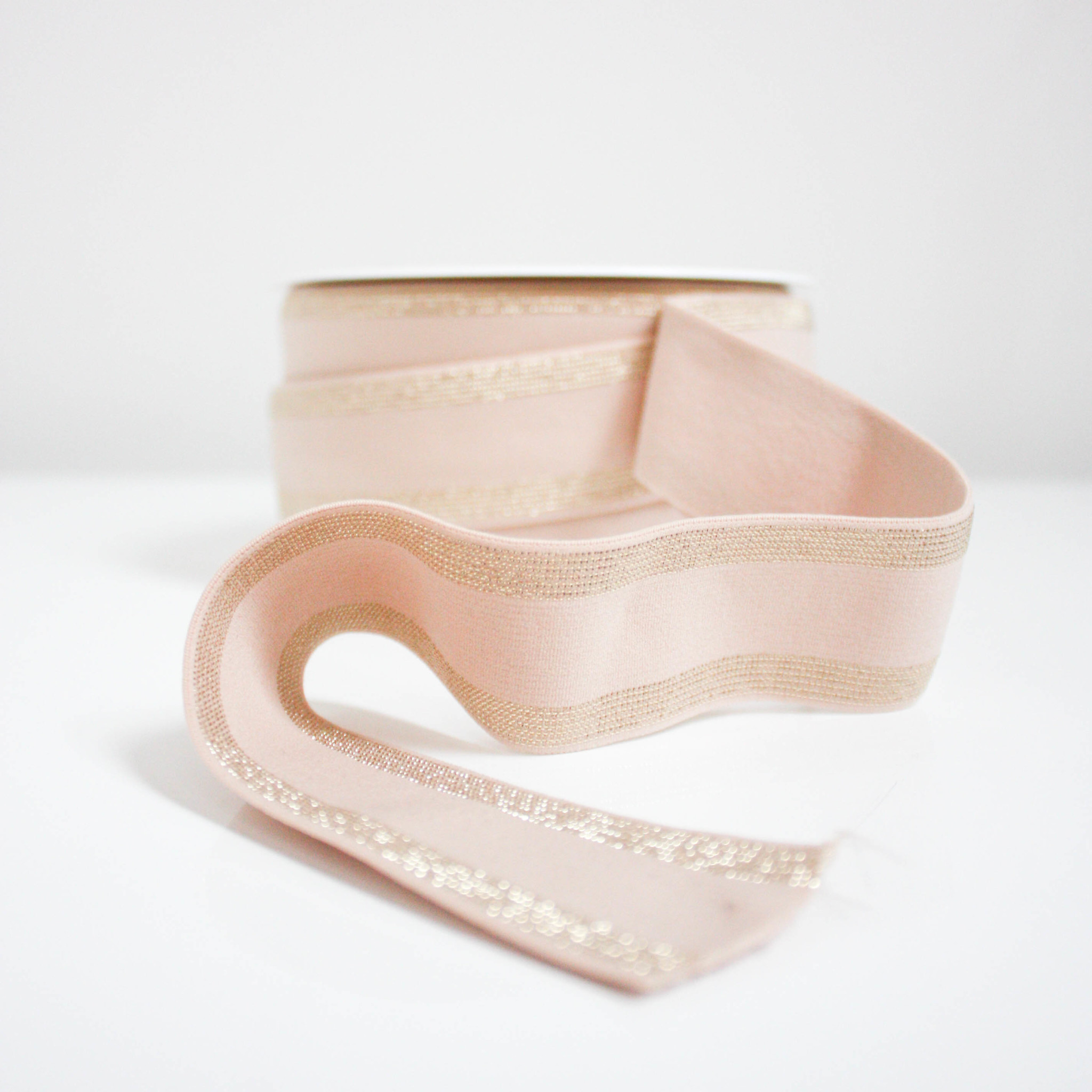 Atelier Brunette Atelier Brunette Blush Striped Elastic Band