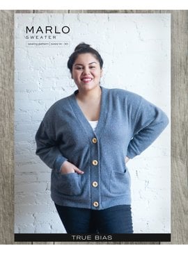 True Bias True Bias Marlo Sweater Pattern Curvy Sizes 14-30