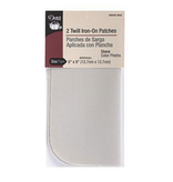 Dritz Twill Iron-On Patches Stone 2ct