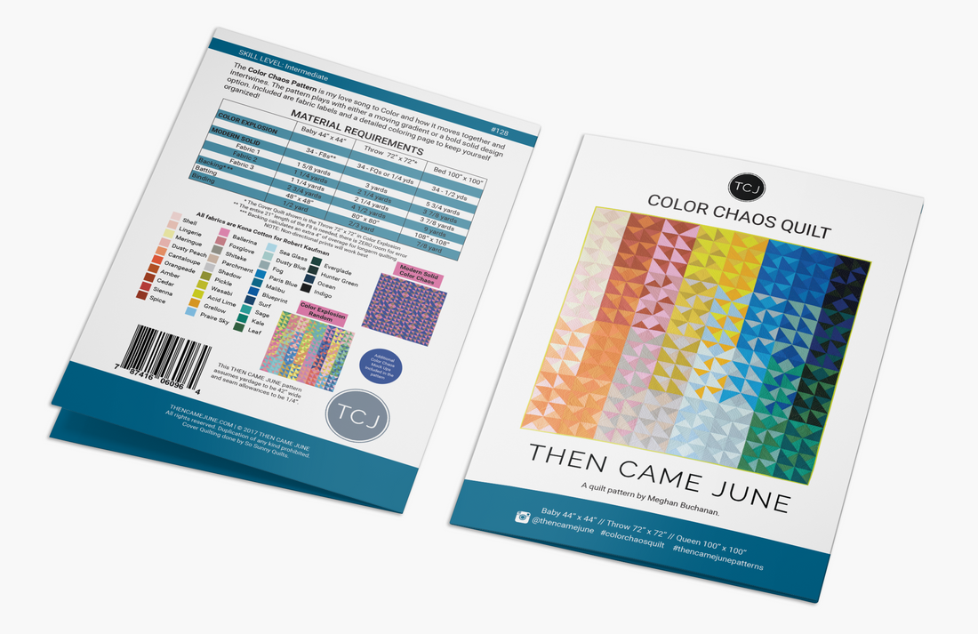 Then Came June SALE Then Came June: Color Chaos Quilt Pattern