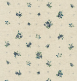 Robert Kaufman Cotton Flax Prints Floral Blue