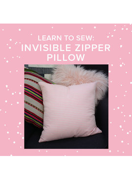 Rebekah Fink CLASS FULL Learn to Sew: Invisible Zipper Pillow, Alberta St. Store, Sunday, December 11th, 2-5pm