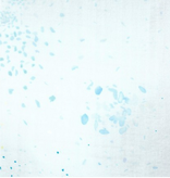 Kokka Nani Iro Pearlescent Double Gauze White/Blue