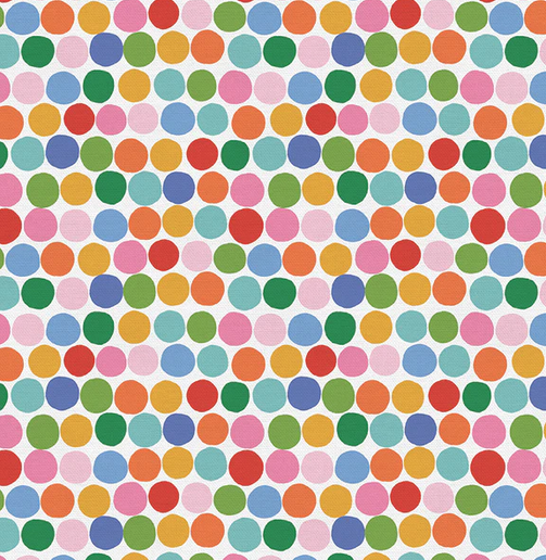 PBS Fabrics Food Face -  Rainbow Dot