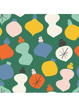PBS Fabrics SALE Christmas Holiday Icons - Ornaments - Green