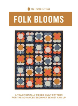 Pen and Paper Patterns SALE Pen and Paper Folk Blooms Pattern