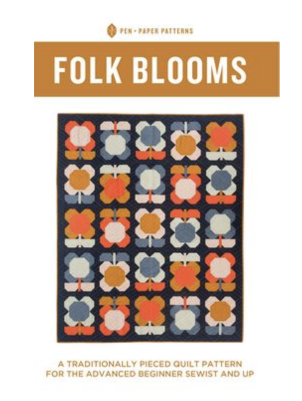 Pen and Paper Patterns SALE Pen and Paper Folk Blooms Pattern