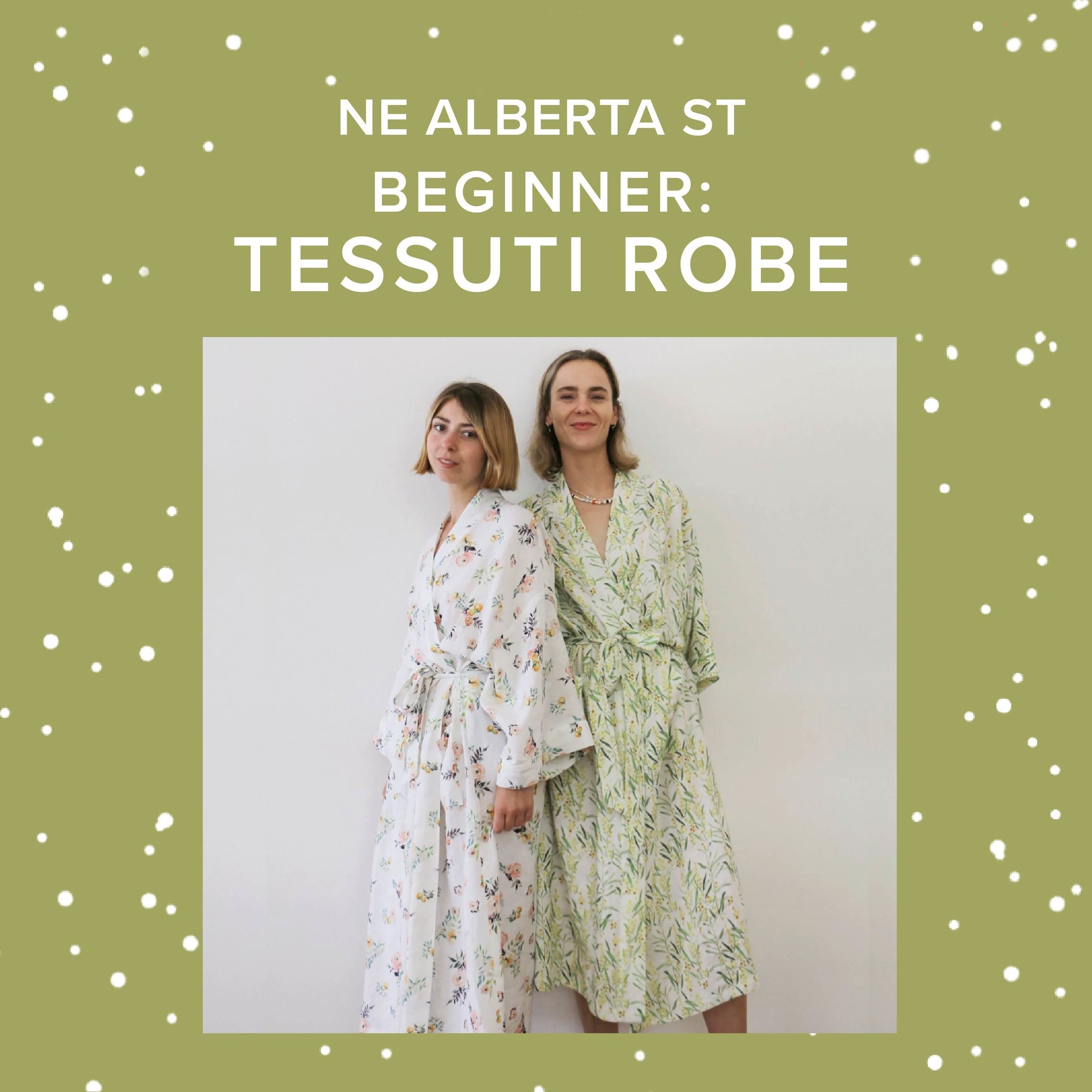 Rachel Halse Beginner: Tessuti Robe,  Alberta St. Store, Thursdays, March 23rd, 30th, & April 6th, 5:30pm-8:30pm