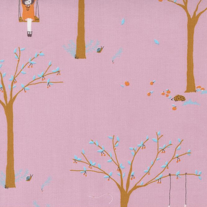 Moda SALE Pips by Aneela Hoey Girl On Tree Swing Foxglove