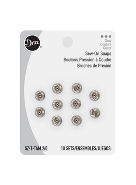 Dritz Dritz Sew-On Snaps Nickel Size 2