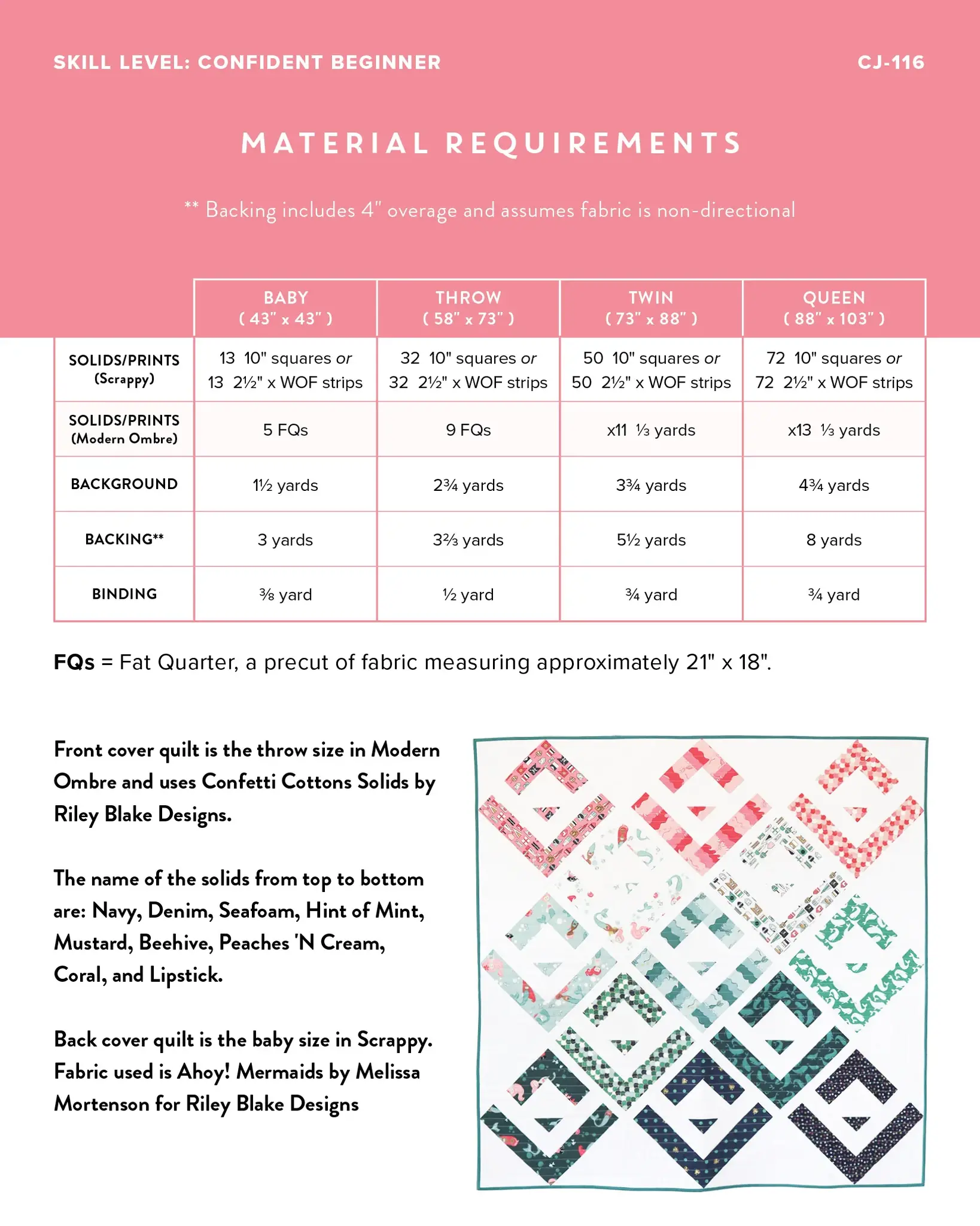 Cotton and Joy SALE Cotton and Joy Cabin Valley Quilt Pattern