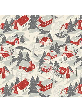 Andover SALE Retro  HoHo By Renee Nanneman Ice Winter Village