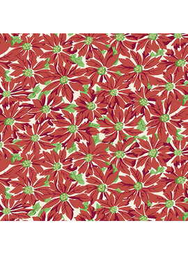 Andover SALE Retro HoHo By Renee Nanneman Red Poinsettia