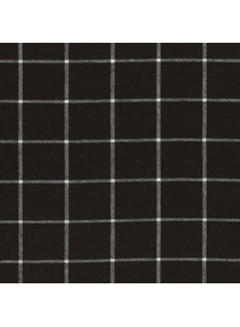 Robert Kaufman Essex Yarn Dyed Classic Wovens Windowpane Black