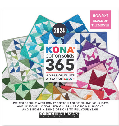 Robert Kaufman Kona Cotton Calendar 2024