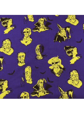 Alexander Henry SALE Scary Influencers by Alexander Henry Purple