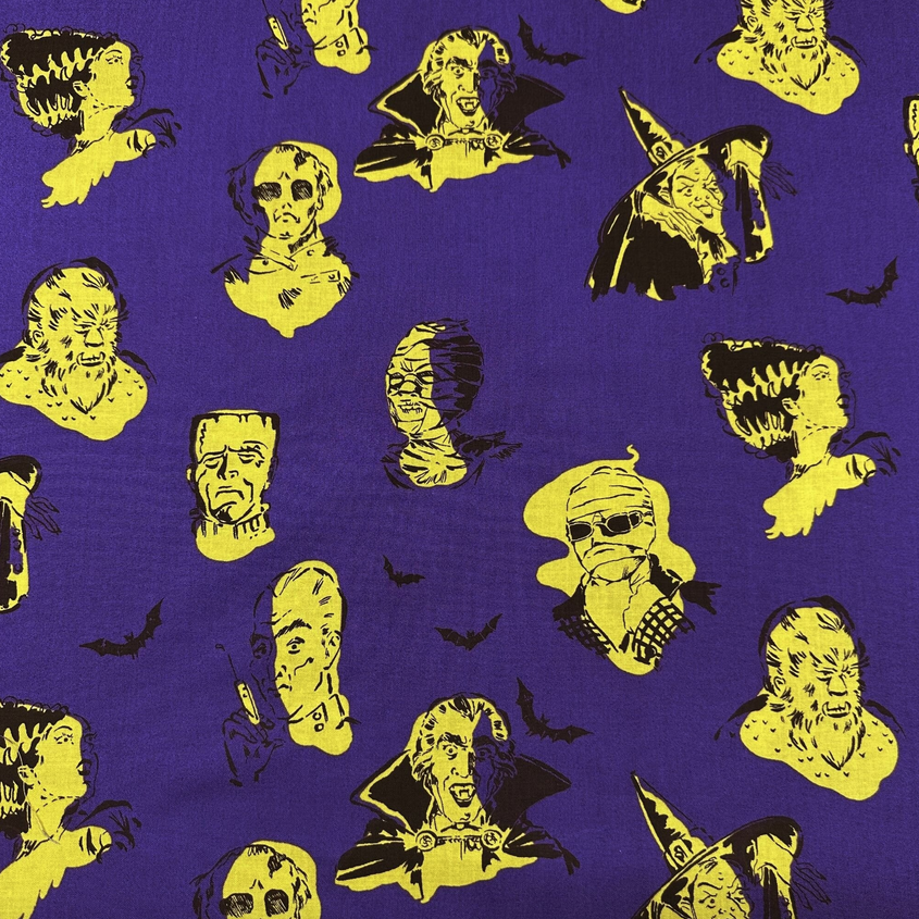 Alexander Henry SALE Scary Influencers by Alexander Henry Purple