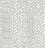 Clothworks Forest Ferns Digital Chevron Light Cream