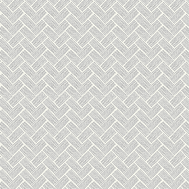 Clothworks Forest Ferns Digital Chevron Light Cream