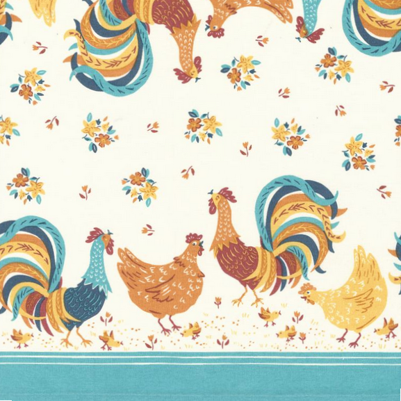 Moda 16" Classic Retro Toweling Cluck Cluck