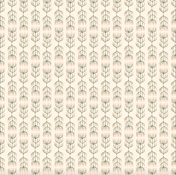 Cotton + Steel Twin Hills - Queen Anne's Lace Olive