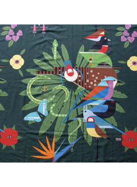 Birch Fabrics Charley Harper Discovery Place Poster Organic Poplin
