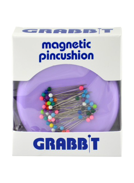 Blue Feather Grabbit Magnetic Pin Cushion Lavender